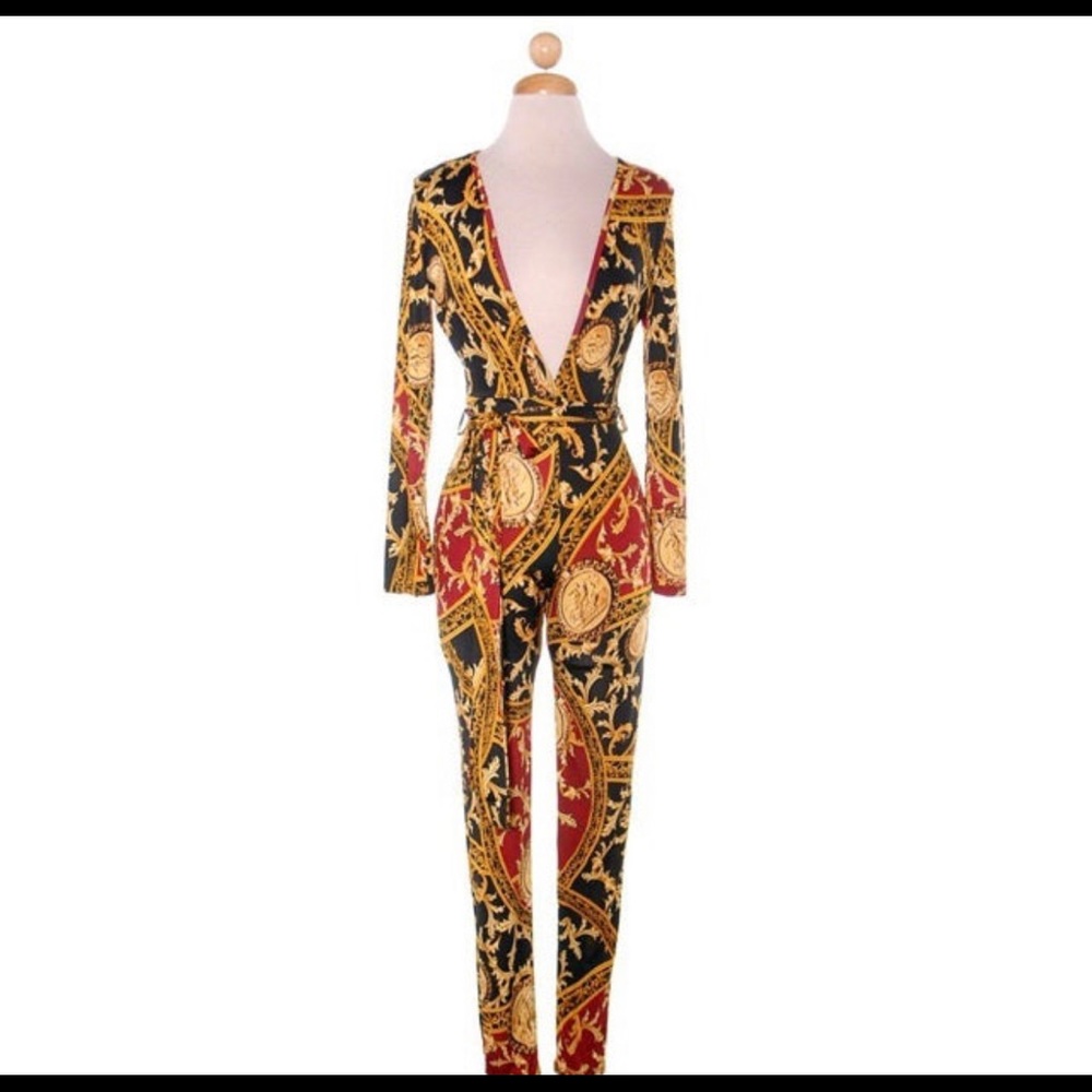 Plunging Jumsuit